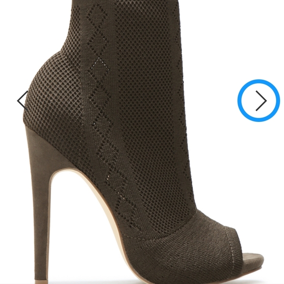 NWOT Anka Ankle Knit Booties In Black Heels - Picture 6 of 16